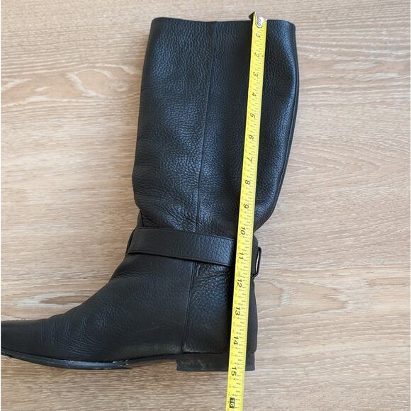 GUCCI Black Leather Knee Length Riding Boots, size EU 36.5/US 6.5 - Picture 9 of 12